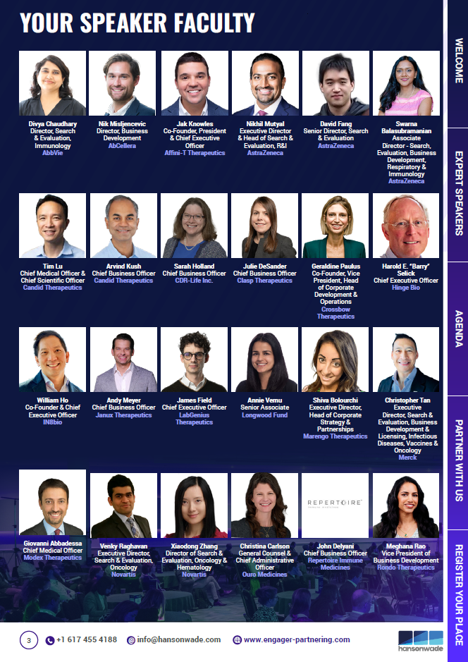 Speakers page